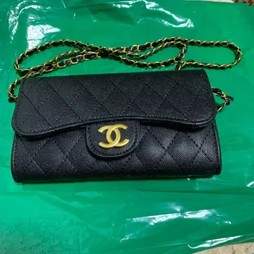 블랙 가죽 장지갑