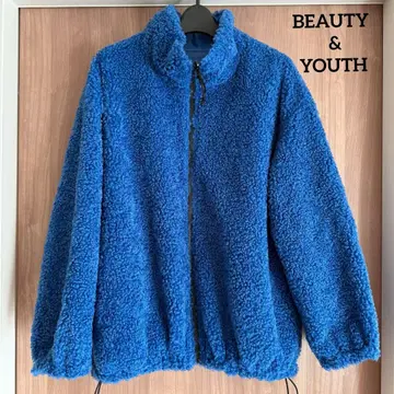 BEAUTY&YOUTH 나일론&보아 리버서블 블루종 -2WAY-