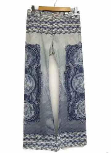 jean paul gaultier printed denim