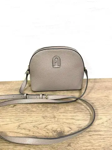 FURLA 그레이 라운드형 숄더백