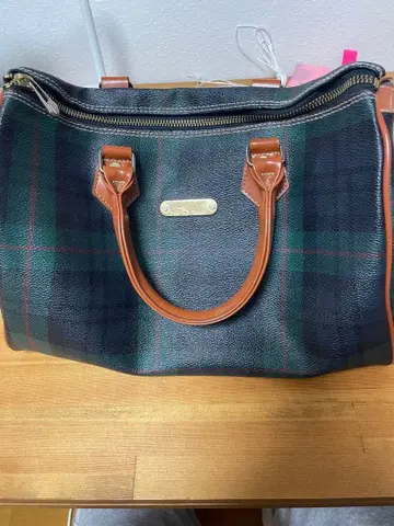 Polo mallet 체크 무늬 핸드백