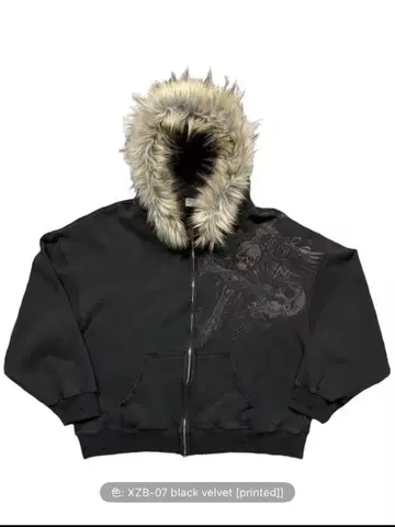 퍼 달린 블랙 후드티 y2k 퍼 후드티 퍼 자켓 그런지