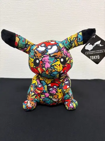 피카츄 봉제 인형 썬더볼트 프로젝트 포켓몬 도쿄 한정판