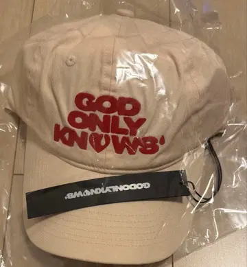 이와타 타카노리 GODONLYKNOWS 캡 아이보리 LOGO CAP