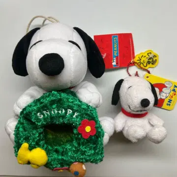 스누피 마스코트 봉제 인형 세트 크리스마스