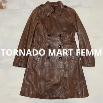 TORNADO MART FEMME 가죽 코트