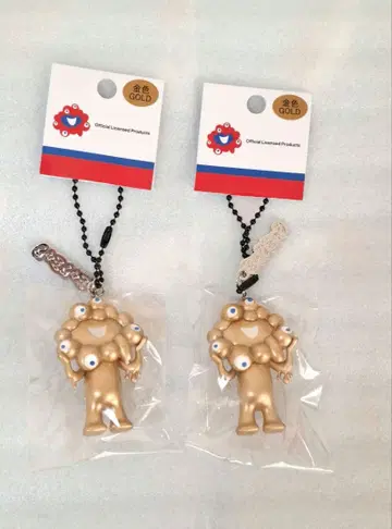 오사카 엑스포 미야쿠미야쿠 키링 2개 세트 골드