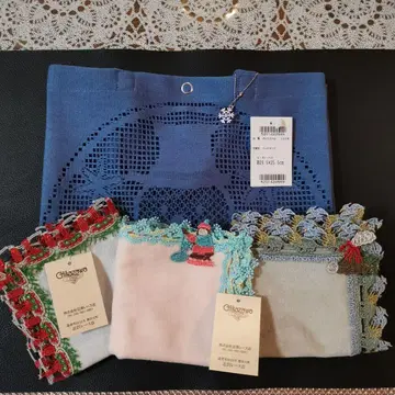 치카자와 레이스 손수건 레이스 토트 미사용 새상품