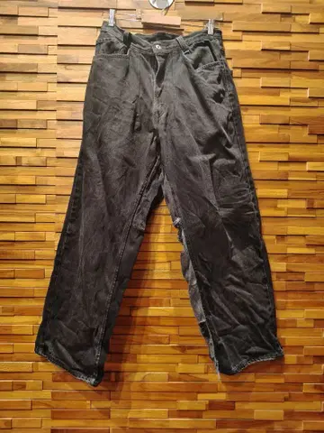 써니 사이드 업 리메이크 와이드 데님 블랙 size3