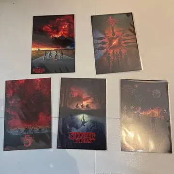 기묘한 이야기 스트신 엽서 5매 세트 컴플리트