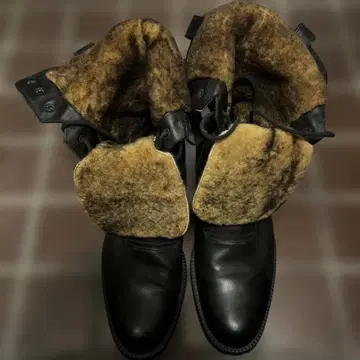 어그 부츠 블랙 가죽