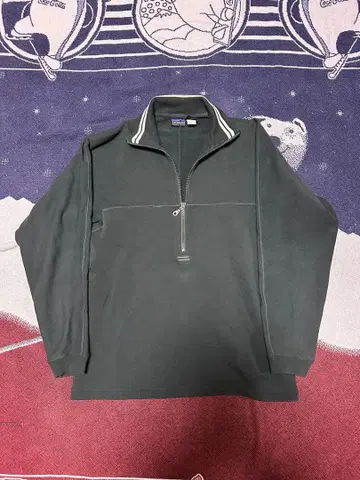 98년 patagonia 하프 지퍼 맨투맨 52425 모스그린
