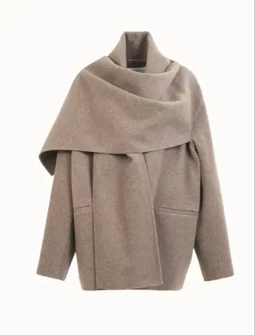 머플러 포함 코트 브라운 새상품