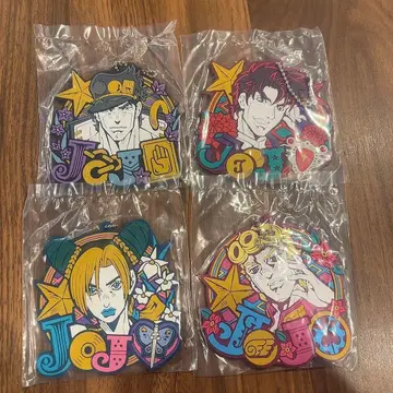 죠죠 월드 제일복권 러버 참 4개 세트