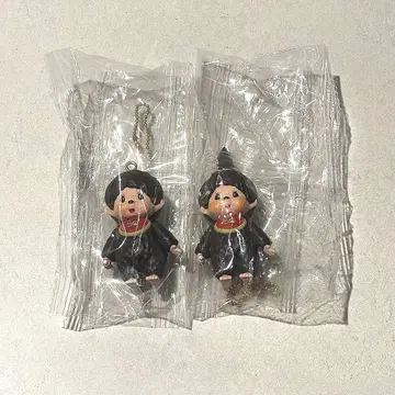 [ 익명 배송 ] 몬치치 마스코트 키체인 4종 가챠가챠 2개 세트