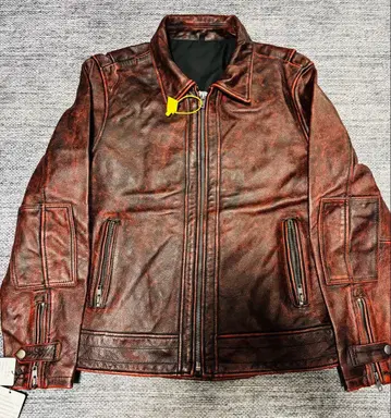 가죽 라이더 자켓 다크 브라운 보르도 가죽점퍼 소가죽 가격 인하