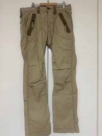 EDWIN 505 카키 워크 팬츠