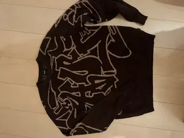 HUF 브라운 그래픽 스웨터 S