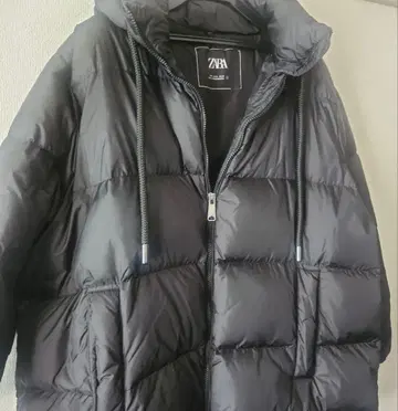ZARA 블랙 다운 자켓 8073/234/800/XL