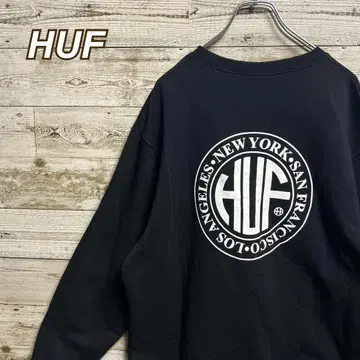 135 [레어 XL 사이즈] 허프 양면 로고 최고 디자인 리 조널 맨투맨