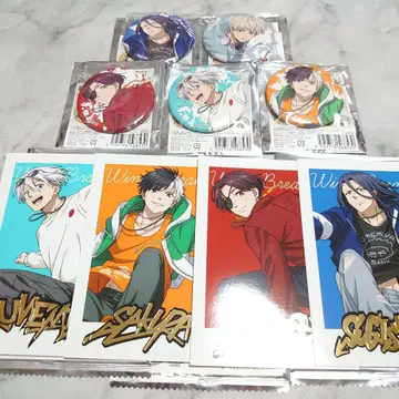 WINDBREAKER 윈브레 스케이터 캔뱃지 브로마이드 세트