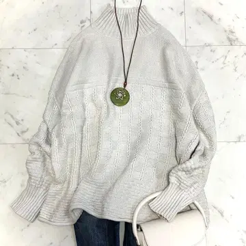 새상품급 북유럽 생활 잡화점 [겨울 생활에 즐거움을] 바스켓 짜임 니트