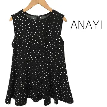 ANAYI 아나이 도트 슬리브리스 블라우스 38 974627