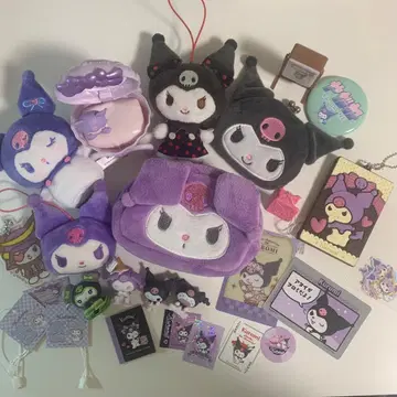 산리오 쿠로미 파우치 거울 키링 가챠 씰