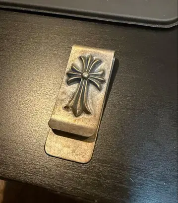 크로스 실버 머니클립