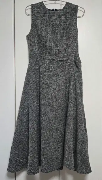 라메 트위드 리본 원피스