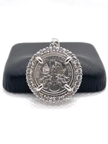 순 플라티나 빈 코인 펜던트 탑