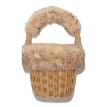 snidel 인조 모피 버킷 백