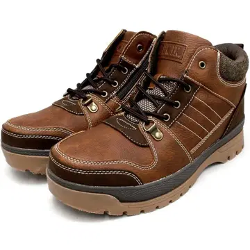 새상품 EDWIN 하이컷 부츠 카멜