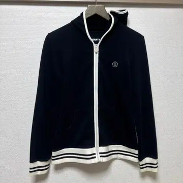 마리콴트 블랙 집업 후드티