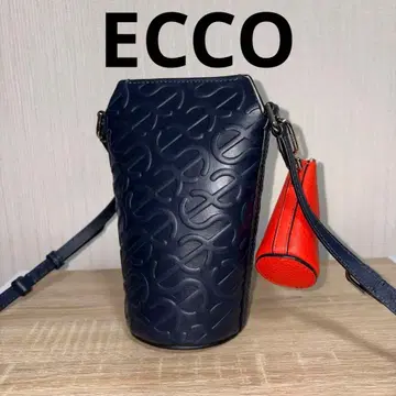 ECCO 에코 포트백 웨이브 가죽 숄더백 네이비