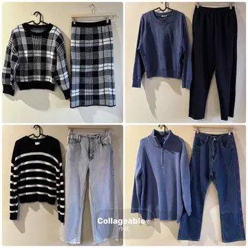 M 사이즈 여성용 겨울 의류 묶음 판매