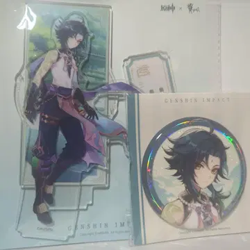 원신 공식품  쇼 아크릴 스탠드 캔뱃지 귀주 콜라보