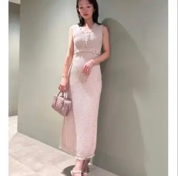 SNIDEL 트위드 니트 원피스