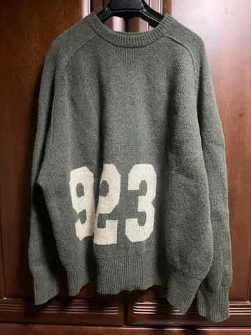 BEAMS BOY 니트 카키