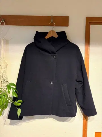 blue willow 후드 부착 자켓 네이비