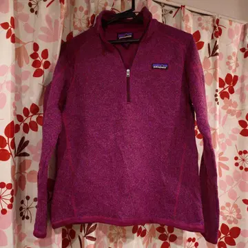 patagonia 퍼플 하프 지퍼 베터 스웨터 사이즈 S