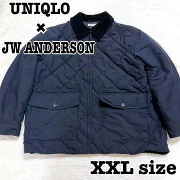 유니클로 JW ANDERSON 패디드 퀼팅 블루종 네이비 XXL