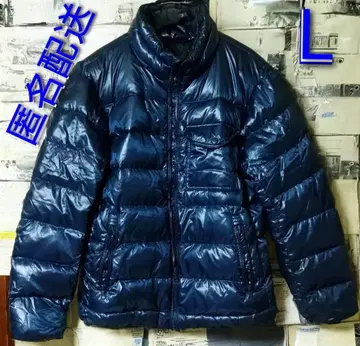 유니클로 네이비 다운 자켓 광택 L 사이즈