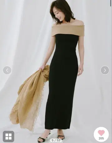 nuans 문넥 니트 원피스