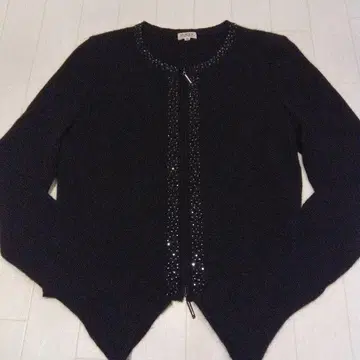 폭시 캐시미어 100% 주얼 가디건 40