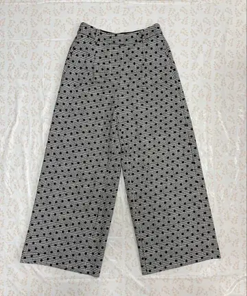 TOCCA 와이드 팬츠 2 글렌체크 도트 무늬 하운드투스 [ 새상품급 ]