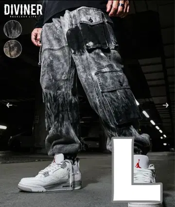 디바이너 Erosion Pants 조거 데님 L 사이즈