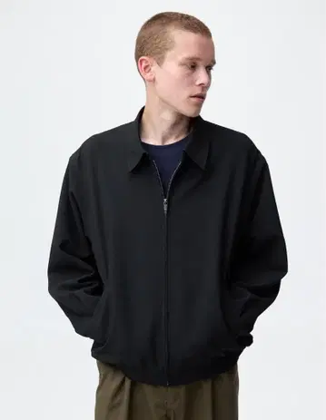 새상품급 GU 집업 블루종 블랙 L