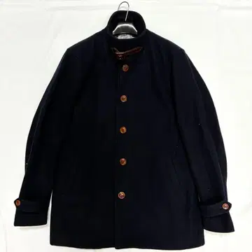 빔즈 멜톤 울 P 코트 스탠드 카라 코트 체스터 코트