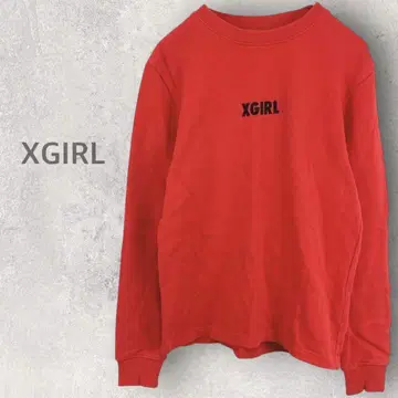 [엑스걸] 트레이닝복 S 프린트 로고 풀오버 면 100% 긴팔